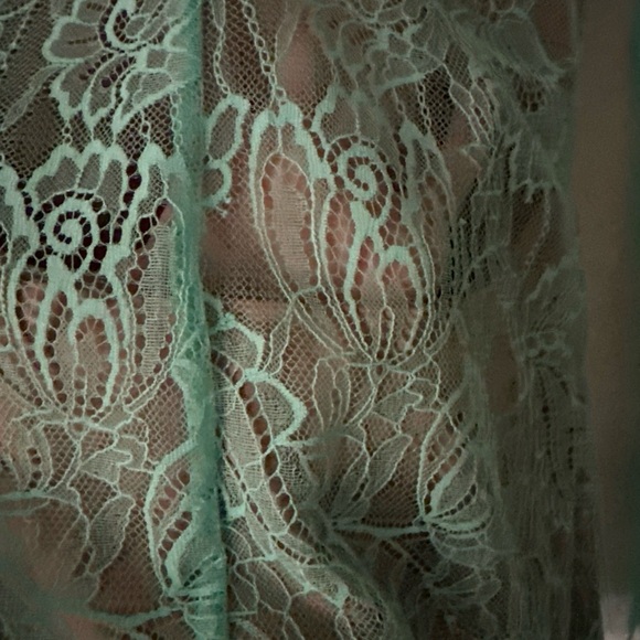 Aqua Lace dress by Retrofete - Picture 3 of 10